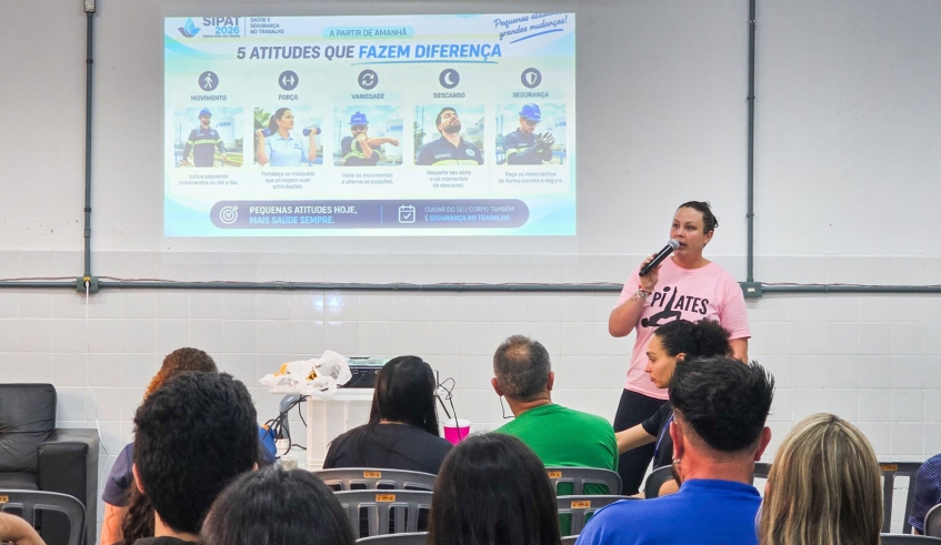 As palestras são realizadas diariamente, às 14h, no refeitório da Estação de Tratamento de Água (ETA) Centro. Até sexta-feira (16/10), os servidores também terão acesso a serviços de manicure e corte de cabelo.