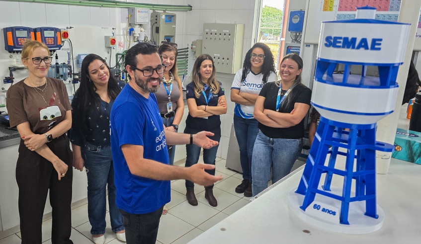 Semae de Mogi realiza visita especial para servidores conhecerem tratamento de água
