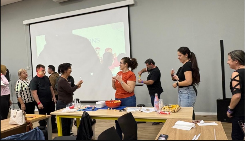 CRESCER promove aula de culinária em inglês e espanhol para cerca de 50 estudantes em Mogi das Cruzes