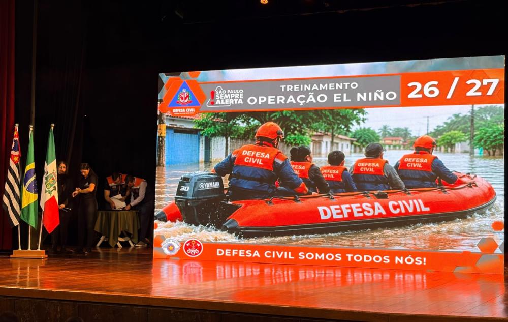 Defesa Civil de Itaquaquecetuba participa de treinamento estadual sobre o El Niño